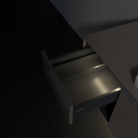 Тумба под раковину Villeroy & Boch Subway 3.0 100х42,3 см ДСП/алюминий тауп C571L0VM