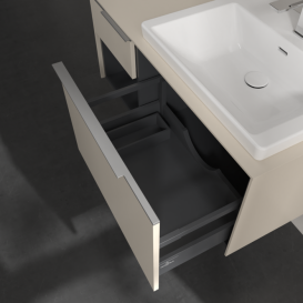 Тумба під раковину Villeroy & Boch Subway 3.0 100х42,3 см ДСП/алюміній сірий кашемір C571L0VN