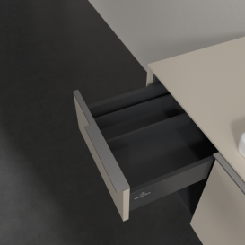 Тумба під раковину Villeroy & Boch Subway 3.0 100х42,3 см ДСП/алюміній сірий кашемір C571L0VN