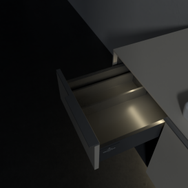 Тумба під раковину Villeroy & Boch Subway 3.0 100х42,3 см ДСП/алюміній сірий кашемір C571L0VN