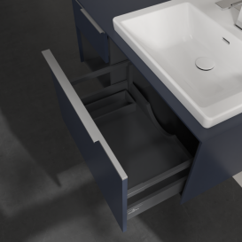 Тумба под раковину Villeroy & Boch Subway 3.0 100х42,3 см ДСП/алюминий морской синий C571L0VQ