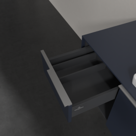 Тумба под раковину Villeroy & Boch Subway 3.0 100х42,3 см ДСП/алюминий морской синий C571L0VQ