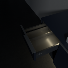 Тумба под раковину Villeroy & Boch Subway 3.0 100х42,3 см ДСП/алюминий морской синий C571L0VQ