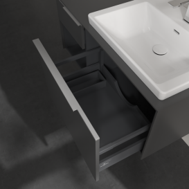 Тумба под раковину Villeroy & Boch Subway 3.0 100х42,3 см ДСП/алюминий графит C571L0VR