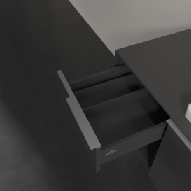 Тумба под раковину Villeroy & Boch Subway 3.0 100х42,3 см ДСП/алюминий графит C571L0VR