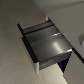 Тумба под раковину Villeroy & Boch Subway 3.0 100х42,3 см ДСП/алюминий серый кашемир/черный вулкан C571L1VN