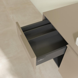 Тумба под раковину Villeroy & Boch Subway 3.0 100х42,3 см ДСП/алюминий тауп/монохром C571L2VM