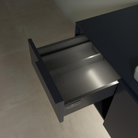 Тумба под раковину Villeroy & Boch Subway 3.0 100х42,3 см ДСП/алюминий морской синий/монохром C571L2VQ