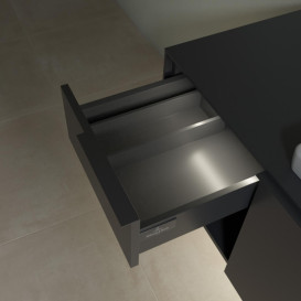 Тумба под раковину Villeroy & Boch Subway 3.0 100х42,3 см ДСП/алюминий графит/монохром C571L2VR