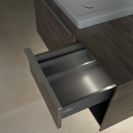 Тумба под раковину Villeroy & Boch Subway 3.0 100х42,3 см ДСП/алюминий дуб каменный C572L0RK