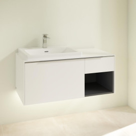 Тумба под раковину Villeroy & Boch Subway 3.0 100х42,3 см ДСП/алюминий белый бриллиант C572L0VE