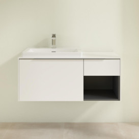 Тумба под раковину Villeroy & Boch Subway 3.0 100х42,3 см ДСП/алюминий чистый белый C572L0VF