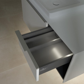 Тумба под раковину Villeroy & Boch Subway 3.0 100х42,3 см ДСП/алюминий чистый белый C572L0VF