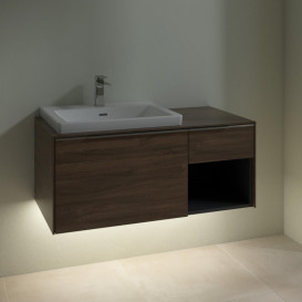 Тумба под раковину Villeroy & Boch Subway 3.0 100х42,3 см ДСП/алюминий дуб аризона C572L0VH