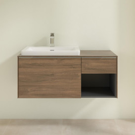 Тумба под раковину Villeroy & Boch Subway 3.0 100х42,3 см ДСП/алюминий дуб аризона C572L0VH