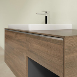 Тумба под раковину Villeroy & Boch Subway 3.0 100х42,3 см ДСП/алюминий дуб аризона C572L0VH