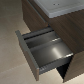 Тумба под раковину Villeroy & Boch Subway 3.0 100х42,3 см ДСП/алюминий дуб аризона C572L0VH