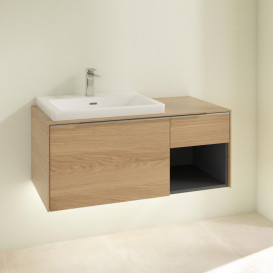 Тумба под раковину Villeroy & Boch Subway 3.0 100х42,3 см ДСП/алюминий дуб северный C572L0VJ