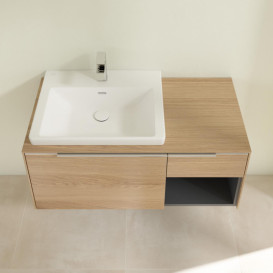 Тумба под раковину Villeroy & Boch Subway 3.0 100х42,3 см ДСП/алюминий дуб северный C572L0VJ