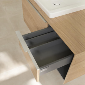 Тумба под раковину Villeroy & Boch Subway 3.0 100х42,3 см ДСП/алюминий дуб северный C572L0VJ