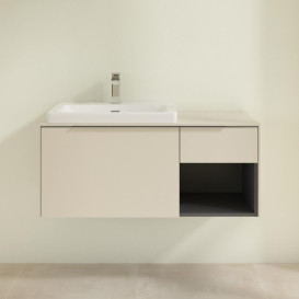 Тумба под раковину Villeroy & Boch Subway 3.0 100х42,3 см ДСП/алюминий серый кашемир C572L0VN