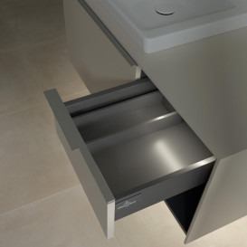 Тумба под раковину Villeroy & Boch Subway 3.0 100х42,3 см ДСП/алюминий серый кашемир C572L0VN