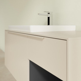 Тумба под раковину Villeroy & Boch Subway 3.0 100х42,3 см ДСП/алюминий серый кашемир/монохром C572L2VN