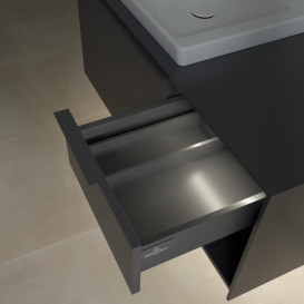 Тумба под раковину Villeroy & Boch Subway 3.0 100х42,3 см ДСП/алюминий графит/монохром C572L2VR