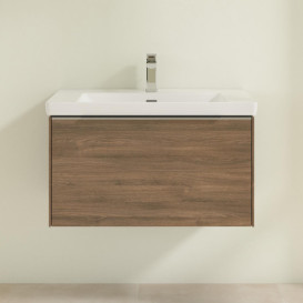 Тумба под раковину Villeroy & Boch Subway 3.0 77,2х42,9 см ДСП/алюминий дуб канзас C573L0RH