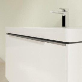 Тумба под раковину Villeroy & Boch Subway 3.0 77,2х42,9 см ДСП/алюминий белый бриллиант C573L0VE