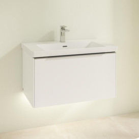 Тумба під раковину Villeroy & Boch Subway 3.0 77,2х42,9 см ДСП/алюміній чистий білий C573L0VF