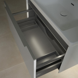 Тумба під раковину Villeroy & Boch Subway 3.0 77,2х42,9 см ДСП/алюміній чистий білий C573L0VF