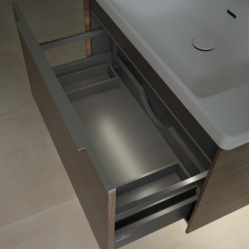 Тумба под раковину Villeroy & Boch Subway 3.0 77,2х42,9 см ДСП/алюминий дуб аризона C573L0VH