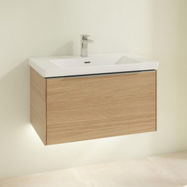 Тумба под раковину Villeroy & Boch Subway 3.0 77,2х42,9 см ДСП/алюминий дуб северный C573L0VJ