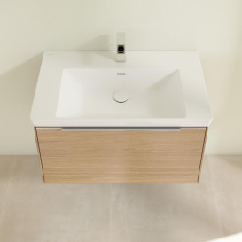 Тумба под раковину Villeroy & Boch Subway 3.0 77,2х42,9 см ДСП/алюминий дуб северный C573L0VJ