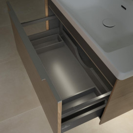 Тумба под раковину Villeroy & Boch Subway 3.0 77,2х42,9 см ДСП/алюминий дуб северный C573L0VJ