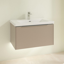 Тумба під раковину Villeroy & Boch Subway 3.0 77,2х42,9 см ДСП/алюміній тауп C573L0VM