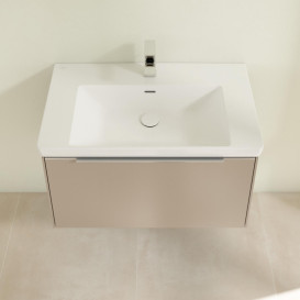 Тумба під раковину Villeroy & Boch Subway 3.0 77,2х42,9 см ДСП/алюміній тауп C573L0VM