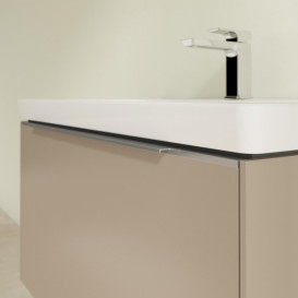 Тумба під раковину Villeroy & Boch Subway 3.0 77,2х42,9 см ДСП/алюміній тауп C573L0VM