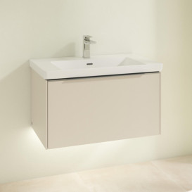 Тумба под раковину Villeroy & Boch Subway 3.0 77,2х42,9 см ДСП/алюминий серый кашемир C573L0VN