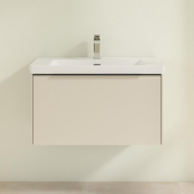 Тумба под раковину Villeroy & Boch Subway 3.0 77,2х42,9 см ДСП/алюминий серый кашемир C573L0VN