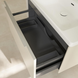 Тумба под раковину Villeroy & Boch Subway 3.0 77,2х42,9 см ДСП/алюминий серый кашемир C573L0VN