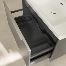 Тумба под раковину Villeroy & Boch Subway 3.0 77,2х42,9 см ДСП/алюминий графит C573L0VR