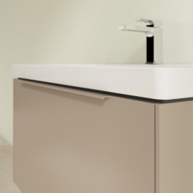 Тумба под раковину Villeroy & Boch Subway 3.0 77,2х42,9 см ДСП/алюминий тауп/монохром C573L2VM