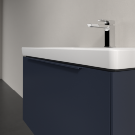 Тумба под раковину Villeroy & Boch Subway 3.0 77,2х42,9 см ДСП/алюминий морской синий/монохром C573L2VQ