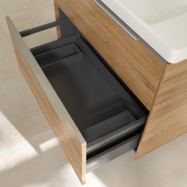Тумба під раковину Villeroy & Boch Subway 3.0 77,2х57,6 см ДСП/алюміній дуб канзас C574L0RH