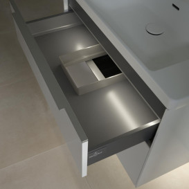 Тумба під раковину Villeroy & Boch Subway 3.0 77,2х57,6 см ДСП/алюміній білий діамант C574L0VE