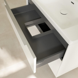 Тумба під раковину Villeroy & Boch Subway 3.0 77,2х57,6 см ДСП/алюміній чистий білий C574L0VF