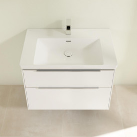 Тумба під раковину Villeroy & Boch Subway 3.0 77,2х57,6 см ДСП/алюміній чистий білий C574L0VF