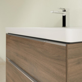 Тумба под раковину Villeroy & Boch Subway 3.0 77,2х57,6 см ДСП/алюминий дуб аризона C574L0VH